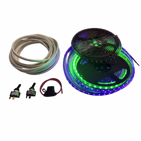 UV and Green LED Marine Light Full Install Kit