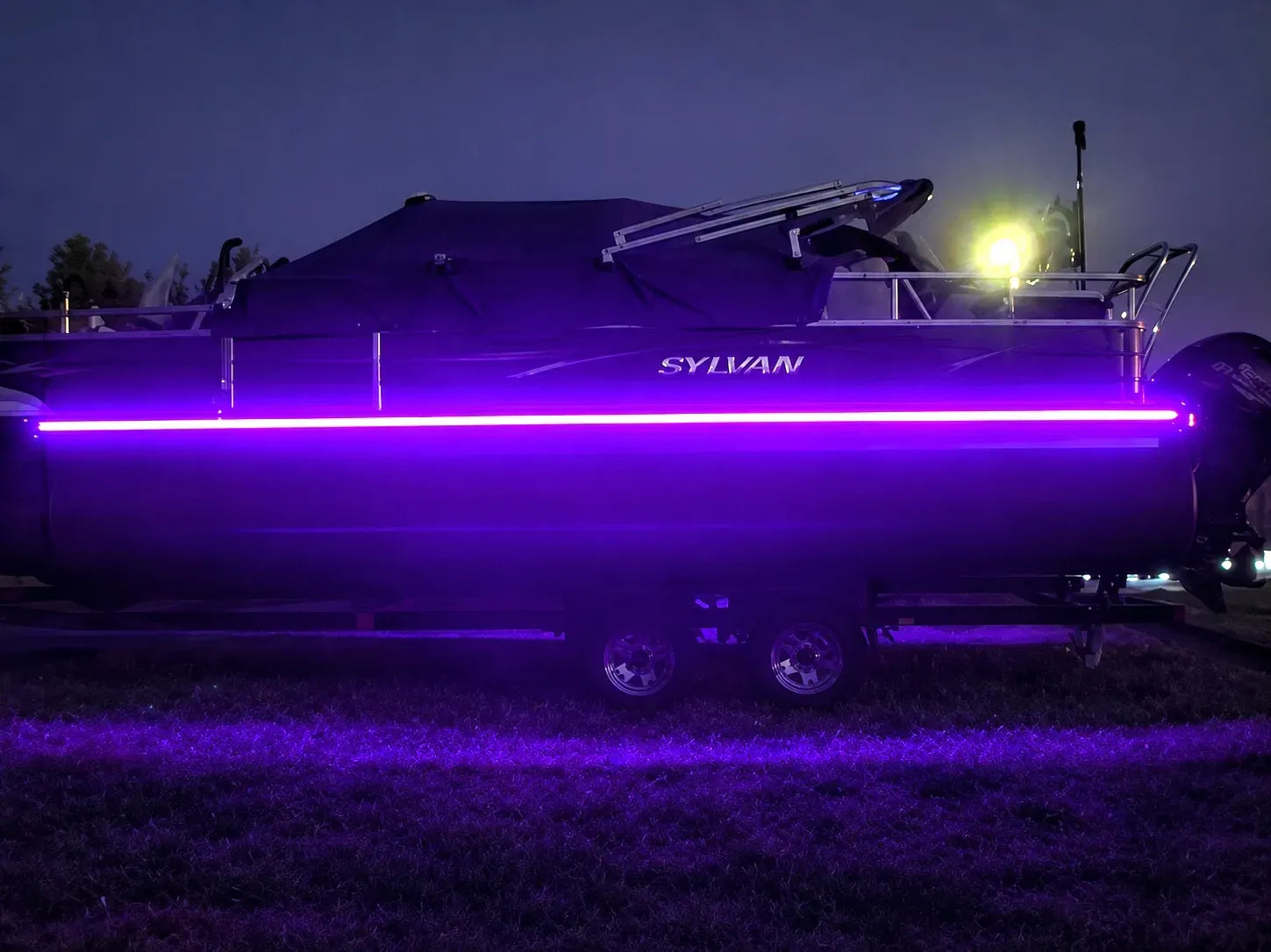 UV LED Marine Lights for Bass Boats Night Fishing