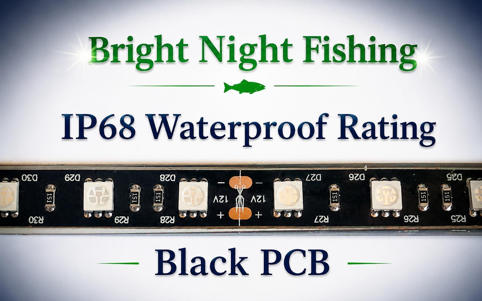 UV and Green LED Marine Lights for Bass Boats Kit