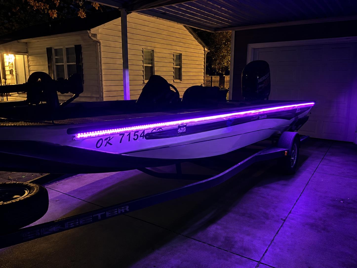 UV LED Marine Lights for Bass Boats Night Fishing