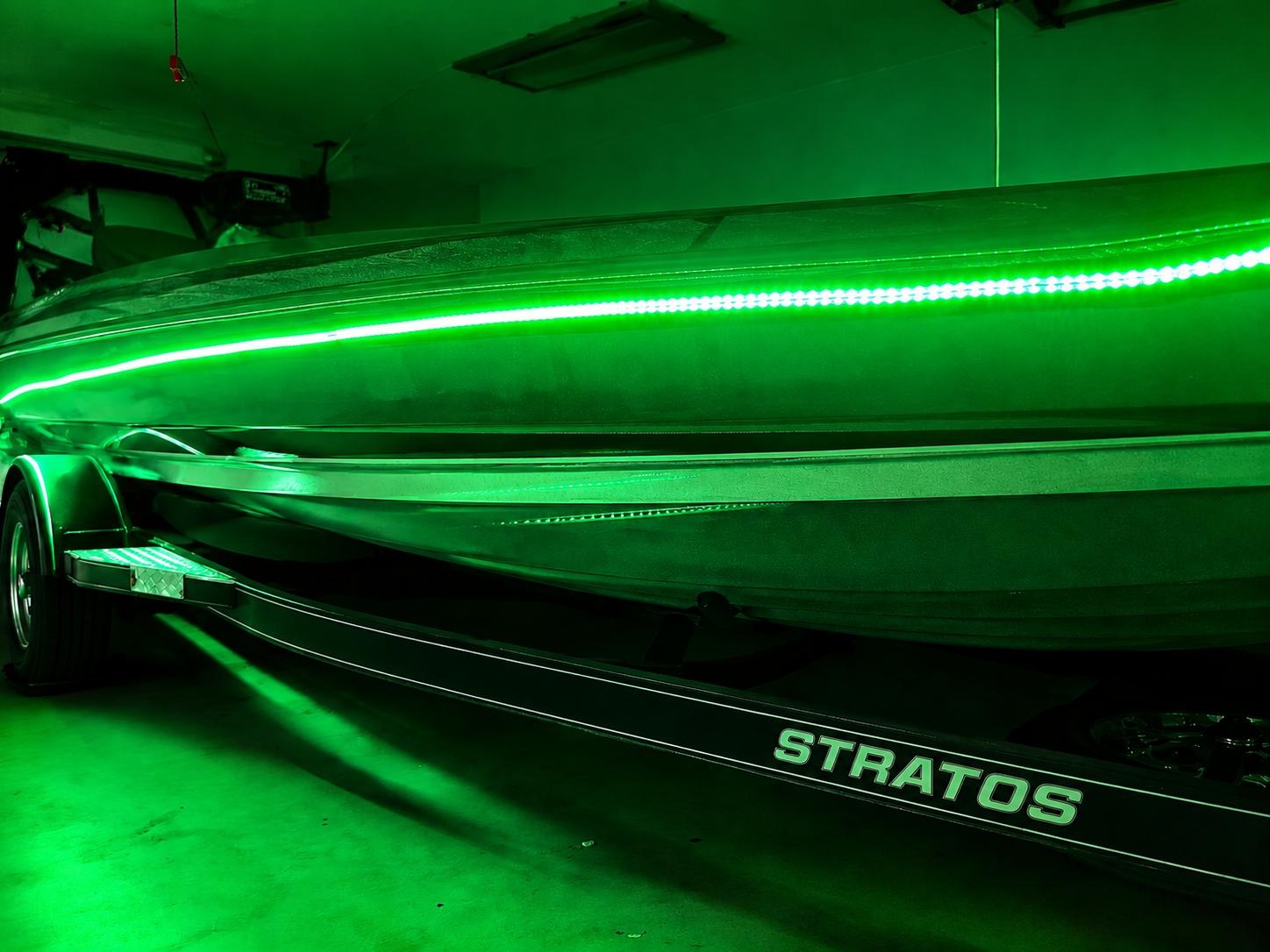 Green LED Marine Lights for Bass Boats Kit